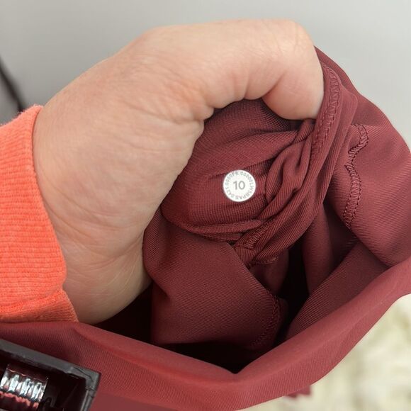Lululemon Wunder Under High Rise Tight 25” *Full On Luxtreme in‎ Chianti Sz 10 - Picture 5 of 7